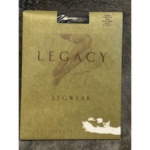 Legacy Legwear Tights Womens Size E Grey Heather‎ Opaque Control Top Made USA